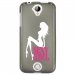 TPU1M330SEXYGIRLBLANC - Coque souple pour Acer Liquid M330 avec impression Motifs Sexy Girl blanche