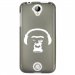 TPU1M330SINGECASQ - Coque souple pour Acer Liquid M330 avec impression Motifs singe avec son casque