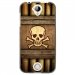 TPU1M330SKULLPIRATE - Coque souple pour Acer Liquid M330 avec impression Motifs pirate et tête de mort