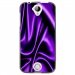 TPU1M330SOIEMAUVE - Coque souple pour Acer Liquid M330 avec impression Motifs soie drapée mauve
