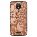 TPU1MOTOCARABESQUEBRONZE - Coque souple pour Motorola Moto C avec impression Motifs arabesque bronze