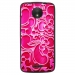 TPU1MOTOCARABESQUEFUSHIA - Coque souple pour Motorola Moto C avec impression Motifs arabesque fushia
