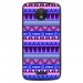 TPU1MOTOCAZTEQUEBLEUVIO - Coque souple pour Motorola Moto C avec impression Motifs aztèque bleu et violet