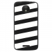 TPU1MOTOCBANDESBLANCHES - Coque souple pour Motorola Moto C avec impression Motifs bandes blanches