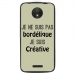 TPU1MOTOCBORDELIQUEVERT - Coque souple pour Motorola Moto C avec impression Motifs Je ne suis pas bordélique vert