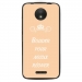 TPU1MOTOCBOUDERBEIGE - Coque souple pour Motorola Moto C avec impression Motifs Bouder pour mieux Régner beige