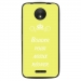 TPU1MOTOCBOUDERJAUNE - Coque souple pour Motorola Moto C avec impression Motifs Bouder pour mieux Régner jaune
