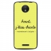 TPU1MOTOCCHIANTEJAUNE - Coque souple pour Motorola Moto C avec impression Motifs Avant, j'étais chiante jaune
