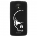 TPU1MOTOCCRANE - Coque souple pour Motorola Moto C avec impression Motifs crâne blanc