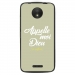 TPU1MOTOCDIEUVERT - Coque souple pour Motorola Moto C avec impression Motifs Appelle moi Dieu vert