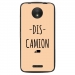 TPU1MOTOCDISCAMIONBEIGE - Coque souple pour Motorola Moto C avec impression Motifs Dis Camion beige