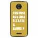 TPU1MOTOCFUMEUSEOR - Coque souple pour Motorola Moto C avec impression Motifs fumeuse et alors or