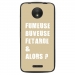 TPU1MOTOCFUMEUSETAUPE - Coque souple pour Motorola Moto C avec impression Motifs fumeuse et alors taupe