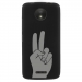 TPU1MOTOCMAINPEACE - Coque souple pour Motorola Moto C avec impression Motifs main Peace and Love