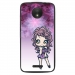 TPU1MOTOCMANGAVIOLETTA - Coque souple pour Motorola Moto C avec impression Motifs manga fille violetta