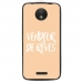 TPU1MOTOCVENDREVEBEIGE - Coque souple pour Motorola Moto C avec impression Motifs vendeur de rêves beige