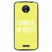 TPU1MOTOCVENDREVEJAUNE - Coque souple pour Motorola Moto C avec impression Motifs vendeur de rêves jaune
