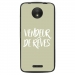 TPU1MOTOCVENDREVEVERT - Coque souple pour Motorola Moto C avec impression Motifs vendeur de rêves vert