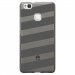 TPU1P9LITEBANDESGRISES - Coque souple pour Huawei Ascend P9-Lite avec impression Motifs bandes grises