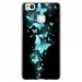 TPU1P9LITEPAPILLONSBLEUS - Coque souple pour Huawei Ascend P9-Lite avec impression Motifs papillons bleus