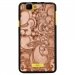 TPU1RAINBOWARABESQUEBRONZE - Coque Souple en gel noir pour Wiko Rainbow avec impression Motifs arabesque bronze