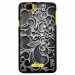 TPU1RAINBOWARABESQUENOIR - Coque Souple en gel noir pour Wiko Rainbow avec impression Motifs arabesque noir
