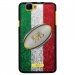 TPU1RAINBOWBALLONITALIE - Coque Souple en gel pour Wiko Rainbow avec impression ballon de rugby et drapeau de l'Italie