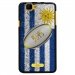 TPU1RAINBOWBALLONURUGUAY - Coque Souple en gel pour Wiko Rainbow avec impression ballon de rugby et drapeau de l'Uruguay