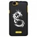 TPU1RAINBOWDRAGONTRIBAL - Coque Souple en gel noir pour Wiko Rainbow avec impression Motifs dragon tribal