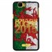TPU1RAINBOWGOLDGALLE - Coque Souple en gel pour Wiko Rainbow avec impression logo rugby doré et drapeau du Pays de Galles