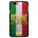 TPU1RAINBOWGOLDITALIE - Coque Souple en gel pour Wiko Rainbow avec impression logo rugby doré et drapeau de l'Italie
