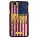 TPU1RAINBOWGOLDUSA - Coque Souple en gel pour Wiko Rainbow avec impression logo rugby doré et drapeau des ??tats-Unis