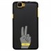 TPU1RAINBOWMAINPEACE - Coque souple pour Wiko Rainbow avec impression Motifs main Peace and Love
