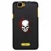 TPU1RAINBOWSKULLTRIBAL - Coque Souple en gel noir pour Wiko Rainbow avec impression Motifs tête de mort sur fond tribal
