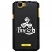 TPU1RAINBOWTRISKEL - Coque Souple en gel noir pour Wiko Rainbow avec impression Motifs Triskel celte blanc