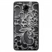 TPU1ROBBYARABESQUENOIR - Coque souple pour Wiko Robby avec impression Motifs arabesque noir