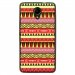 TPU1ROBBYAZTEQUEJAUROU - Coque souple pour Wiko Robby avec impression Motifs aztèque jaune et rouge