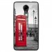 TPU1ROBBYCABINEUK - Coque souple pour Wiko Robby avec impression Motifs cabine téléphonique UK rouge