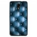 TPU1ROBBYCAPITONBLEU - Coque souple pour Wiko Robby avec impression Motifs effet capitonné bleu