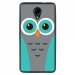 TPU1ROBBYCHOUETTE1 - Coque souple pour Wiko Robby avec impression Motifs chouette bleue et grise
