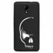 TPU1ROBBYCRANE - Coque souple pour Wiko Robby avec impression Motifs crâne blanc