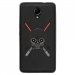 TPU1ROBBYDARKVA - Coque souple pour Wiko Robby avec impression Motifs Dark et sabres lasers
