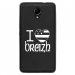 TPU1ROBBYDRAPBREIZH - Coque souple pour Wiko Robby avec impression Motifs drapeau Breton I Love Breizh
