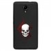 TPU1ROBBYSKULLTRIBAL - Coque souple pour Wiko Robby avec impression Motifs tête de mort sur fond tribal
