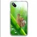 TPU1SUNNYESCARGOT - Coque souple pour Wiko Sunny avec impression Motifs escargot sur une tige