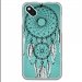 TPU1SUNNYREVEBLEU - Coque souple pour Wiko Sunny avec impression Motifs attrape rêve sur fond bleu