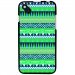 TPU1SUNSET2AZTEQUEBLEUVERT - Coque Souple en gel pour Wiko Sunset 2 avec impression Motifs aztèque bleu et vert