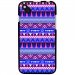 TPU1SUNSET2AZTEQUEBLEUVIOLET - Coque Souple en gel pour Wiko Sunset 2 avec impression Motifs aztèque bleu et violet