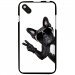 TPU1SUNSET2CHIENVBLANC - Coque Souple en gel pour Wiko Sunset 2 avec impression Motifs chien à lunettes sur fond blanc