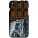 TPU1SUNSET2CHOCOLAT - Coque Souple en gel pour Wiko Sunset 2 avec impression Motifs tablette de chocolat